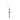 Arabian Rose Gold Sword Necklace - Vertical