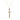 Arabian Yellow Gold Sword Necklace - Vertical